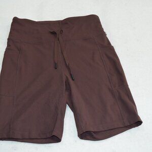kensie Women's Stretch Legging Shorts Size S Color Brown NWT #0279